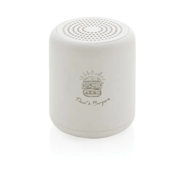  RCS certified recycled plastic 5W Wireless speaker - XD Collection White 