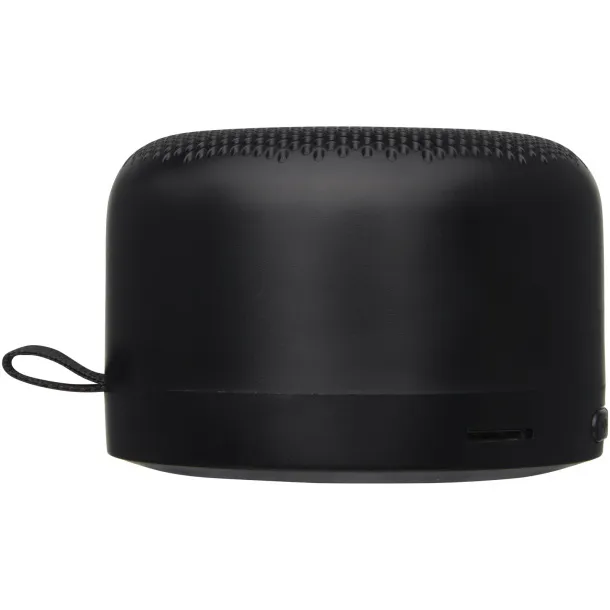 Loop 5W recycled plastic Bluetooth speaker - Avenue Solid black