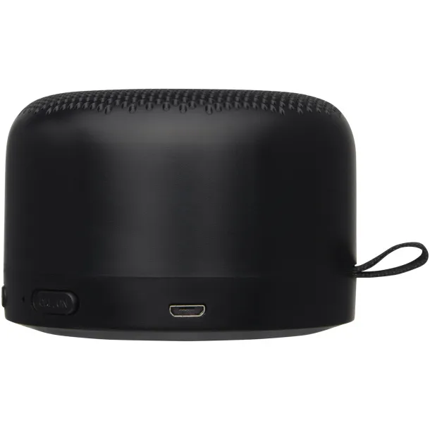 Loop 5W recycled plastic Bluetooth speaker - Avenue Solid black