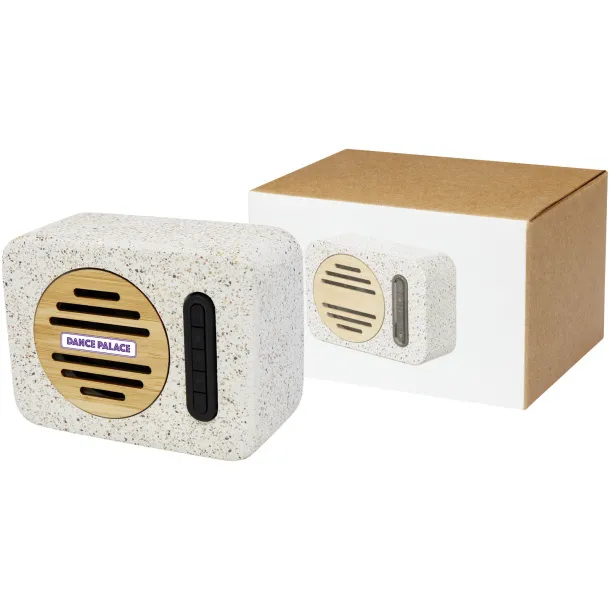 Terrazzo 5W Bluetooth® speaker - Unbranded Natural