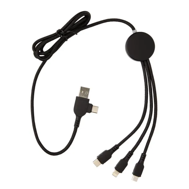  Light up logo 6-in-1 cable - XD Collection Black 