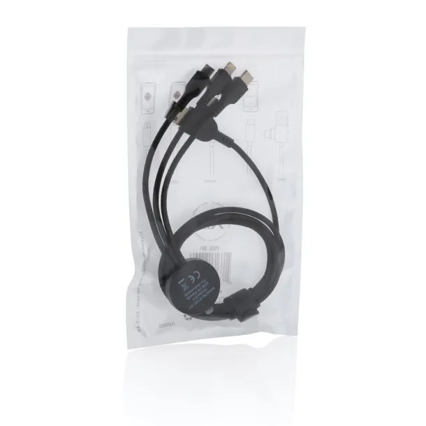  Light up logo 6-in-1 cable - XD Collection Black 