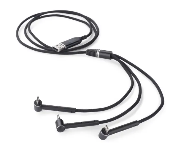 RICO 6 in 1 USB cable Crna