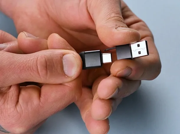 RICO 6 in 1 USB cable Crna