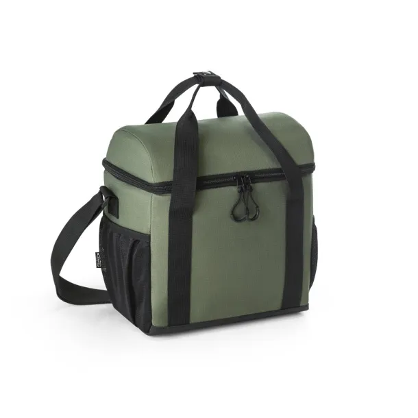 ROMA M 600D PET (100% rPET) and ripstop padded cooler bag Dark green