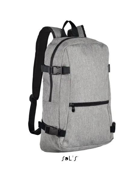 SOL'S WALL STREET 600D POLYESTER BACKPACK - SOL'S Grey Melange