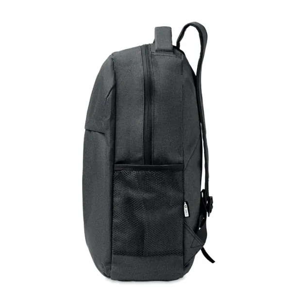 SIENA 600D RPET 2 tone backpack Black