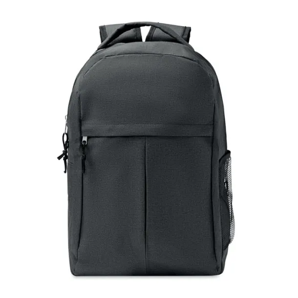 SIENA 600D RPET 2 tone backpack Black