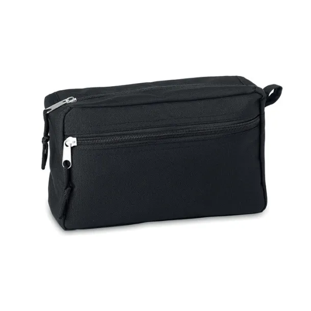 BETTER & SMART 600D RPET polyester toilet bag Black