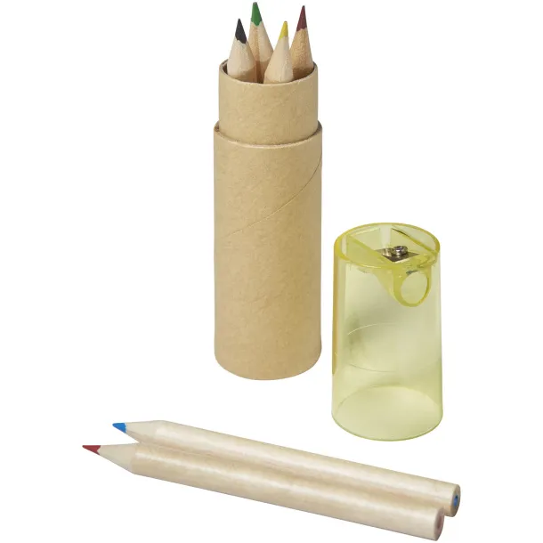 Kram 7-piece coloured pencil set - Unbranded Yellow