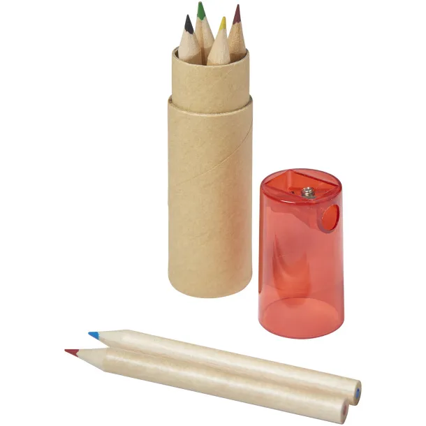 Kram 7-piece coloured pencil set Red