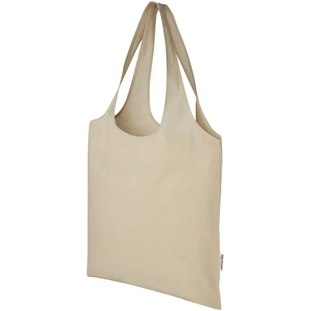 Pheebs 150 g/m² recycled cotton trendy tote bag 7L - Unbranded Heather natural