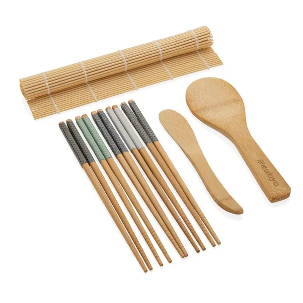 Ukiyo 8-dijelni set za sushi od bambusa - Ukiyo brown 