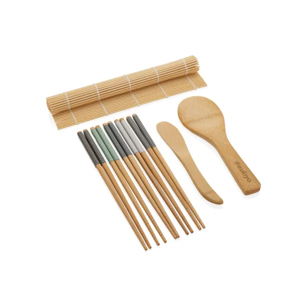 Ukiyo 8 pcs sushi dinner set - Ukiyo brown 