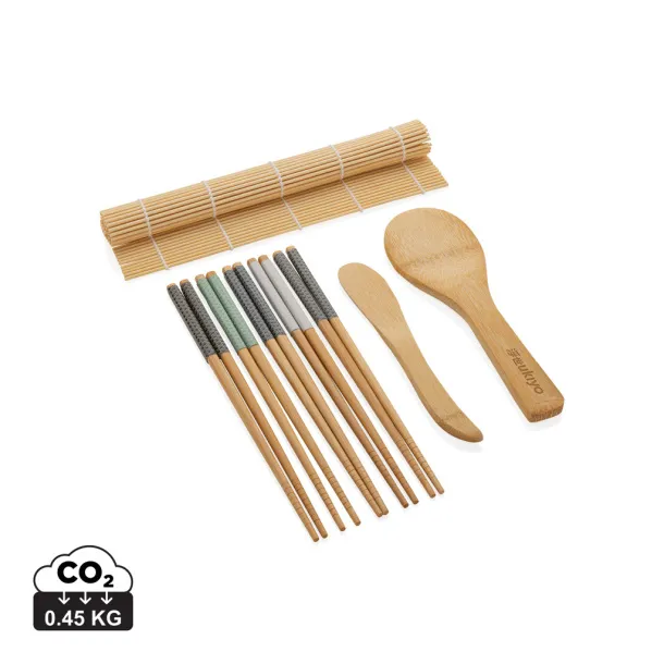 Ukiyo 8-dijelni set za sushi od bambusa - Ukiyo brown 