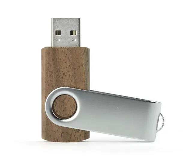 TWISTER WALNUT USB memorijski stick - 8 GB Smeđa