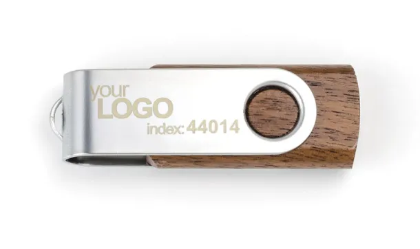 TWISTER WALNUT USB memorijski stick - 8 GB Smeđa