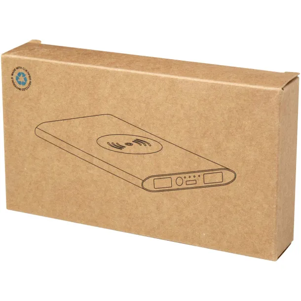 Juice 8000 mAh Type-C recycled aluminium wireless power bank Crna