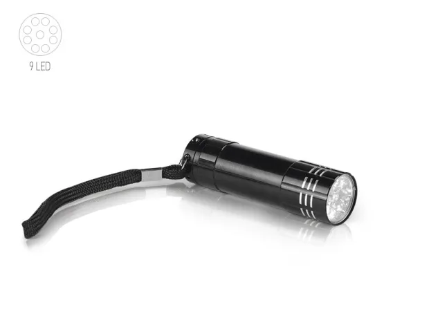 MAJORKA 9 LED torch Black