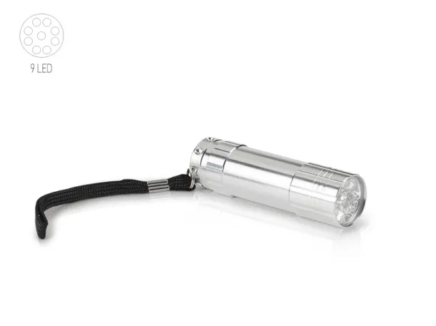 MAJORKA 9 LED torch Silver