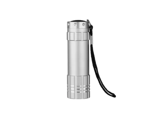 MAJORKA 9 LED torch Silver