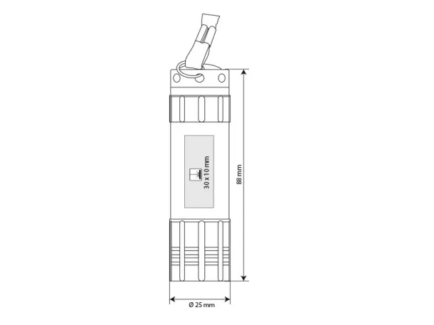 MAJORKA 9 LED torch Silver