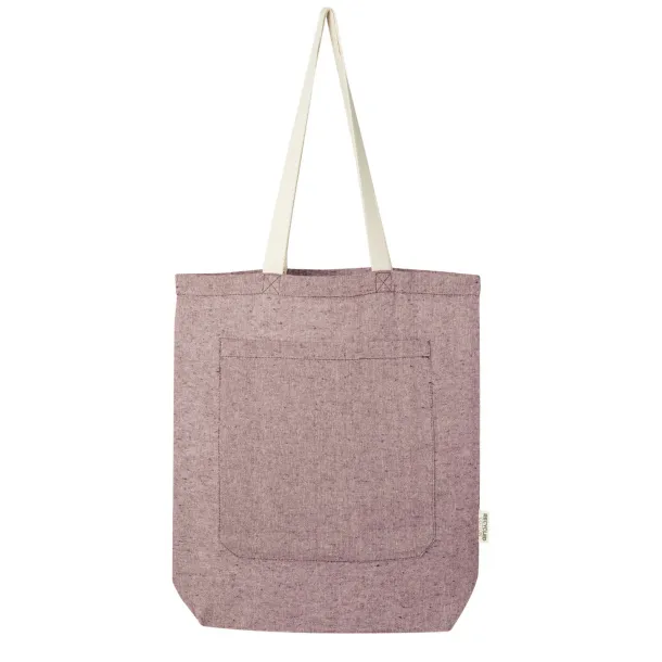 Pheebs 150 g/m² recycled cotton tote bag with front pocket 9L - Unbranded Kesten