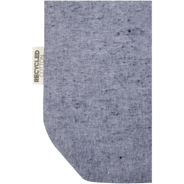 Pheebs 9L torba od recikliranog pamuka s prednjim džepom 150 g/m² - Unbranded Heather blue