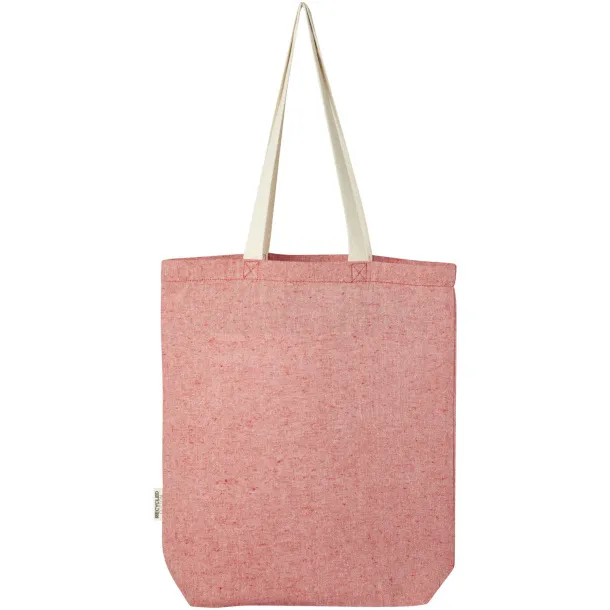 Pheebs 9L torba od recikliranog pamuka s prednjim džepom 150 g/m² Heather red