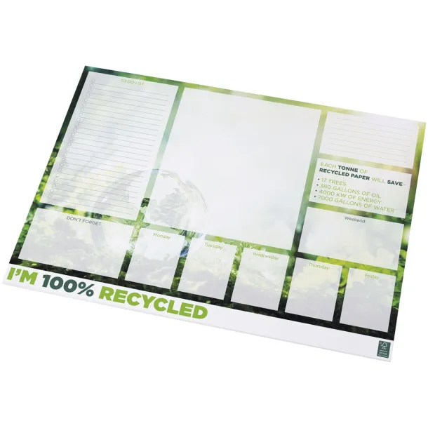 Desk-Mate® A2 recycled notepad - Unbranded White