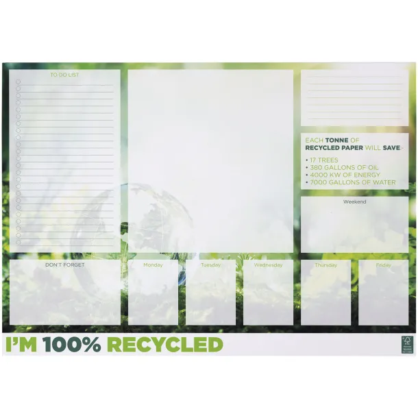 Desk-Mate® A2 recycled notepad White