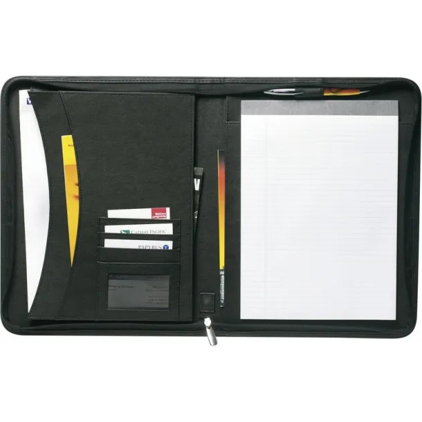  Conference folder A4 with notebook Crna