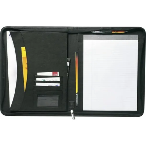  Conference folder A4 with notebook Crna