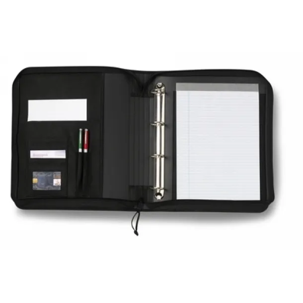  A4 konferencijska mapa s notesom Crna