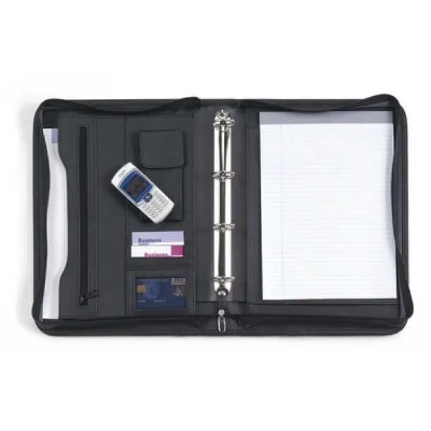  Conference folder A4 with notebook Crna