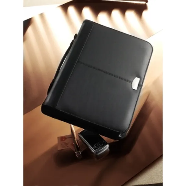  Conference folder A4 with notebook Crna