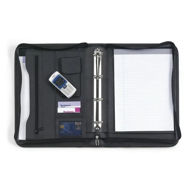  Conference folder A4 with notebook Crna