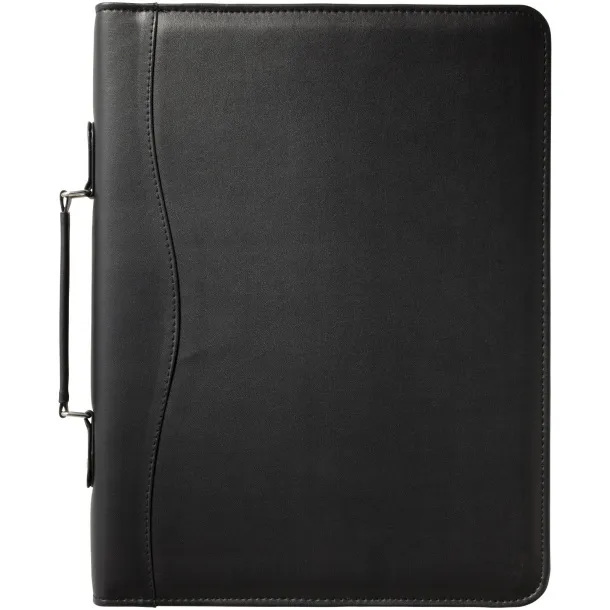 Ebony A4 briefcase portfolio - Bullet Solid black