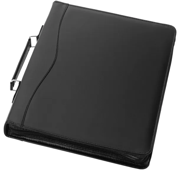 Ebony A4 briefcase portfolio - Bullet Solid black