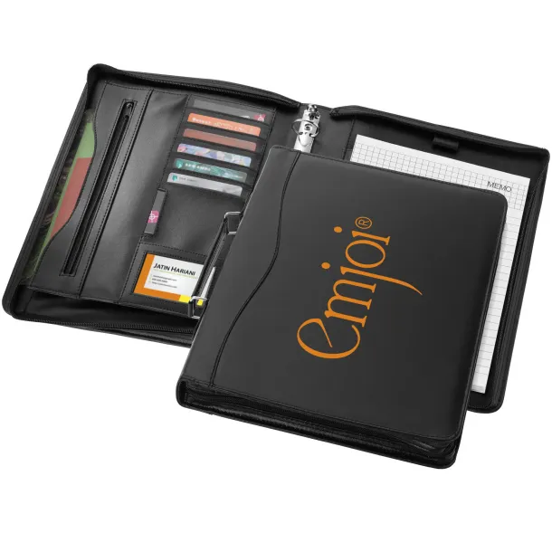 Ebony A4 briefcase portfolio - Bullet Crna