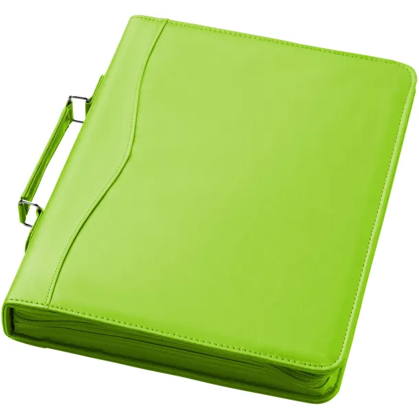 Ebony A4 briefcase portfolio - Bullet Apple Green