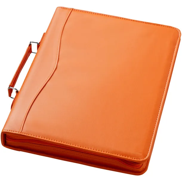 Ebony A4 briefcase portfolio - Bullet Orange