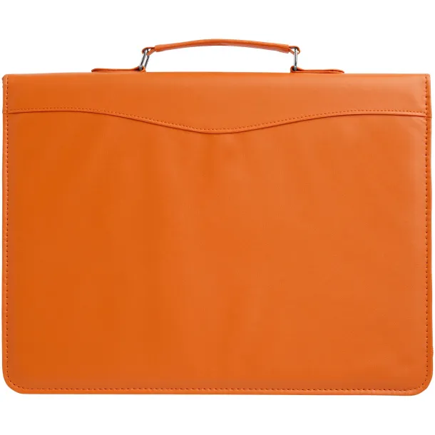 Ebony A4 briefcase portfolio - Bullet Orange