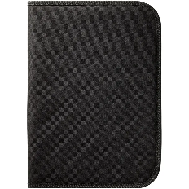 Berkely A4 zippered portfolio - Bullet Solid black