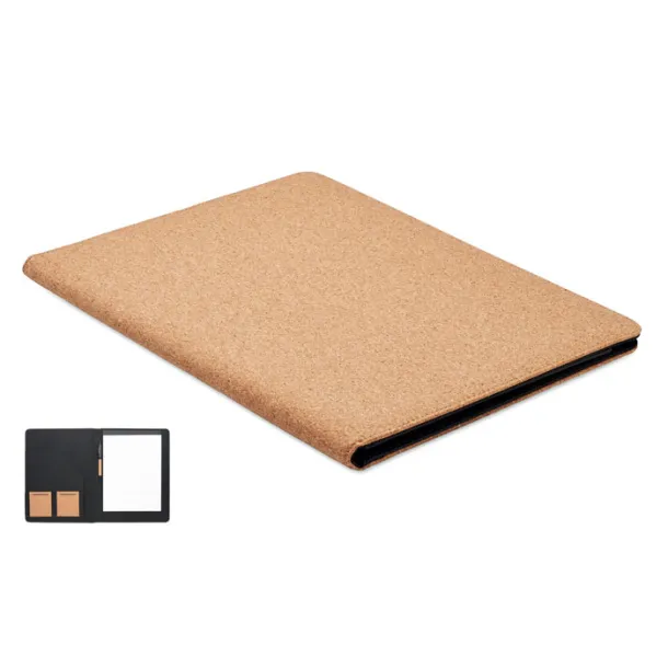 CONCORK A4 cork conference folder Beige