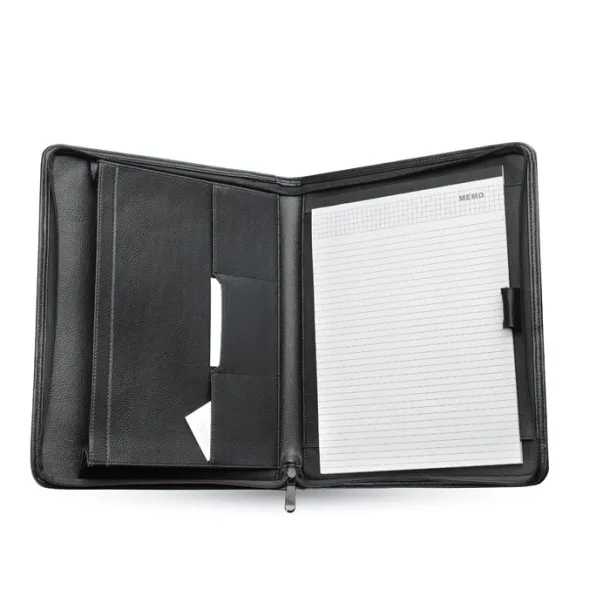 CONFERENCE A4 bonded-leather portfolio Black