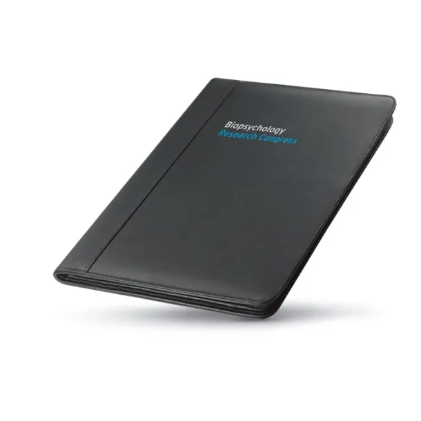 CONFERENCE A4 bonded-leather portfolio Black