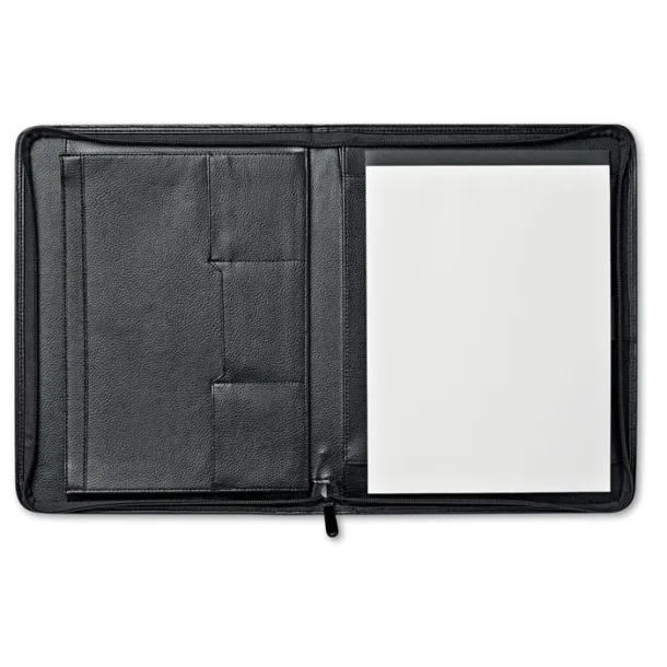 CONFERENCE A4 bonded-leather portfolio Black