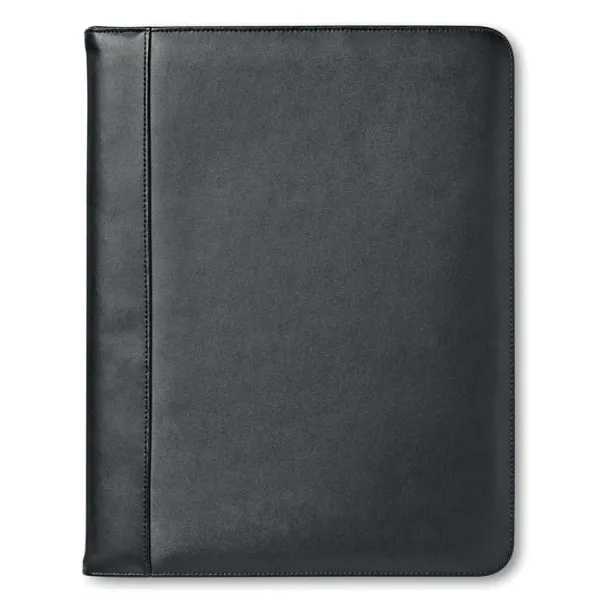 CONFERENCE A4 bonded-leather portfolio Black