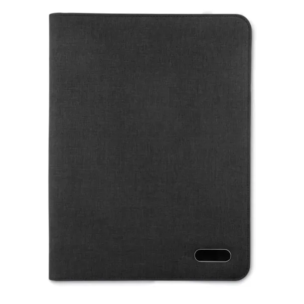 NOTES FOLDER A4 zip portfolio in polyester Black